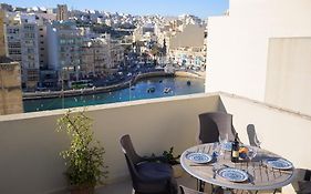 Stylish St.Julians Penthouse With Terrace In The City Centre With Seaviews